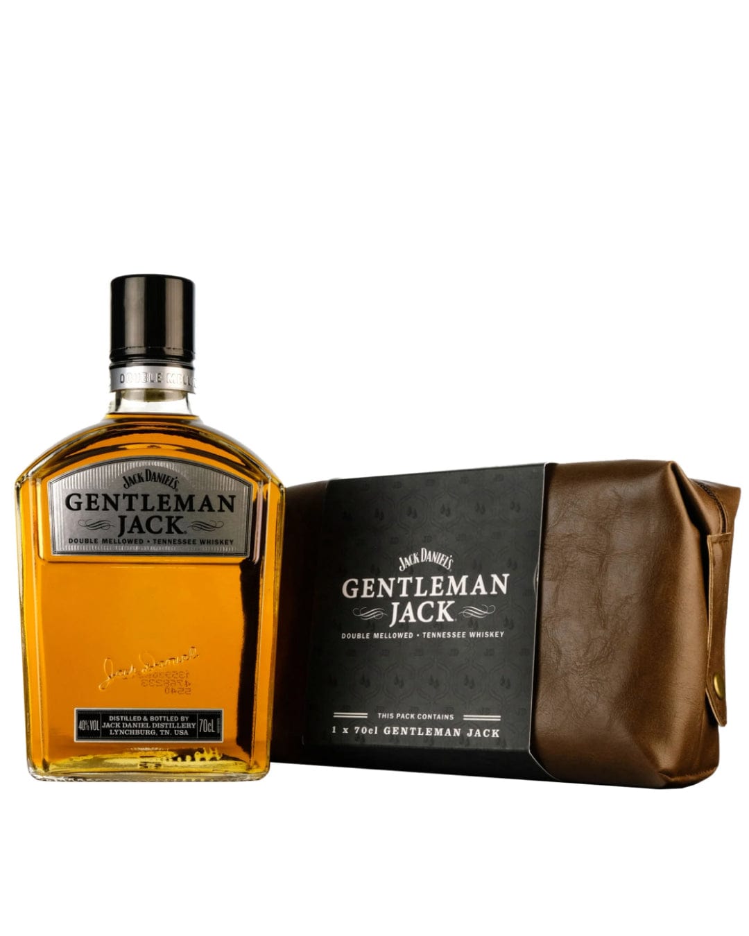 Jack Daniel's Gentleman Jack Whiskey Washbag Gift Set, 70 cl Whisky