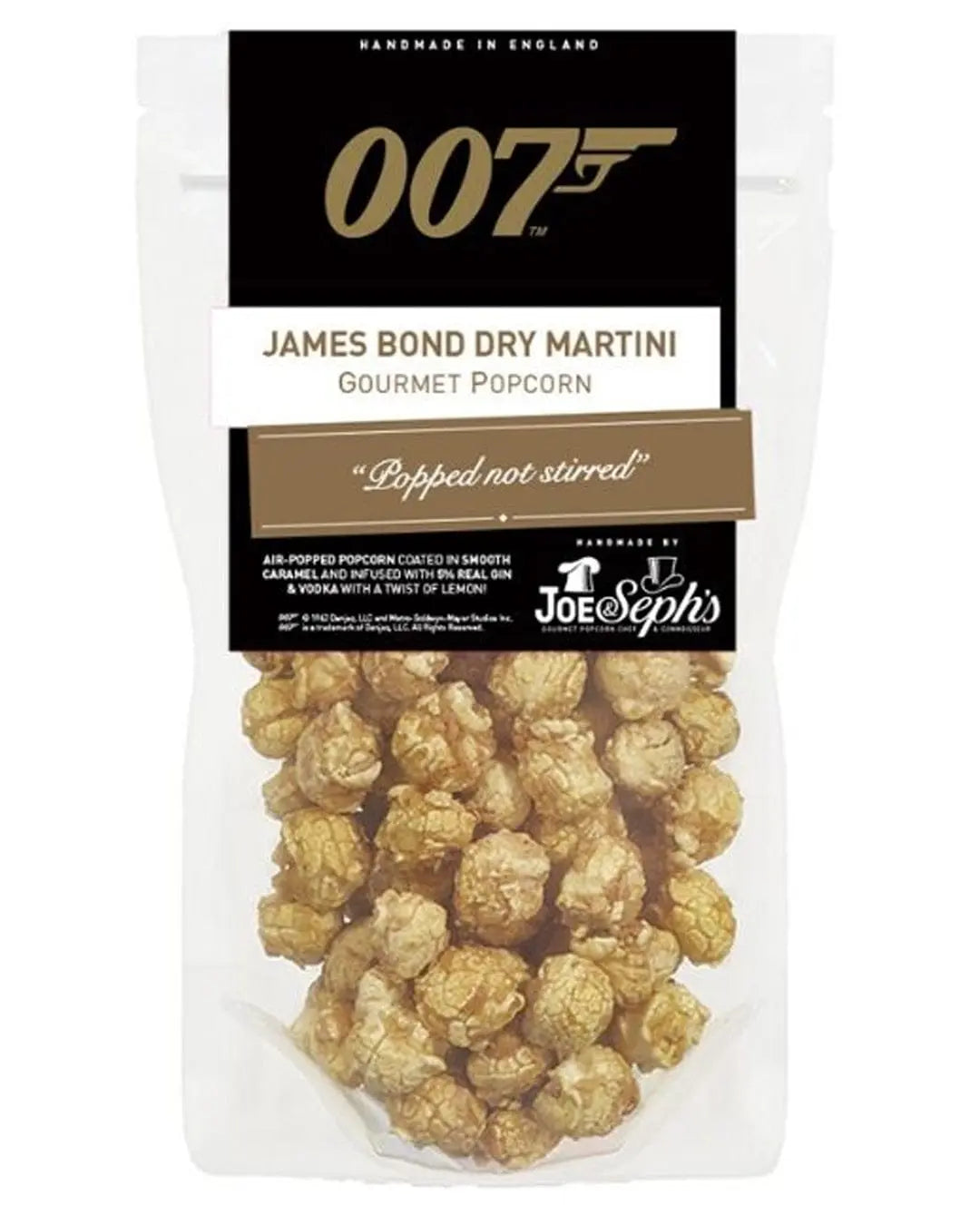 Joe & Seph's 007 James Bond Dry Martini Popcorn, 30 g Popcorn