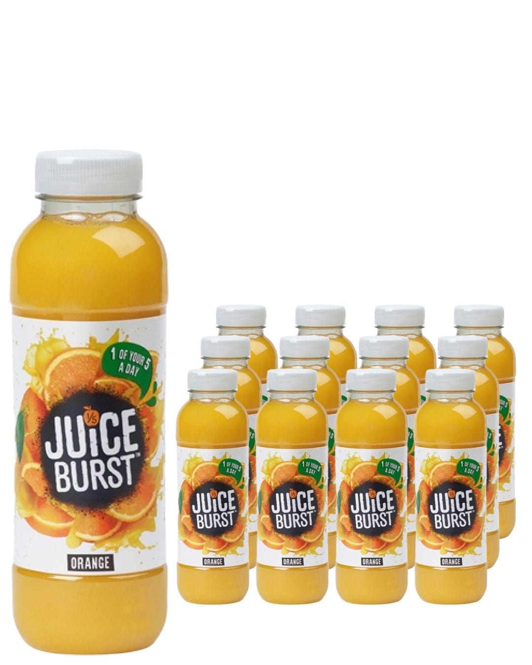 Juice Burst Orange Juice Drink Bottle Multipack, 12 x 400 ml Soft Drinks & Mixers