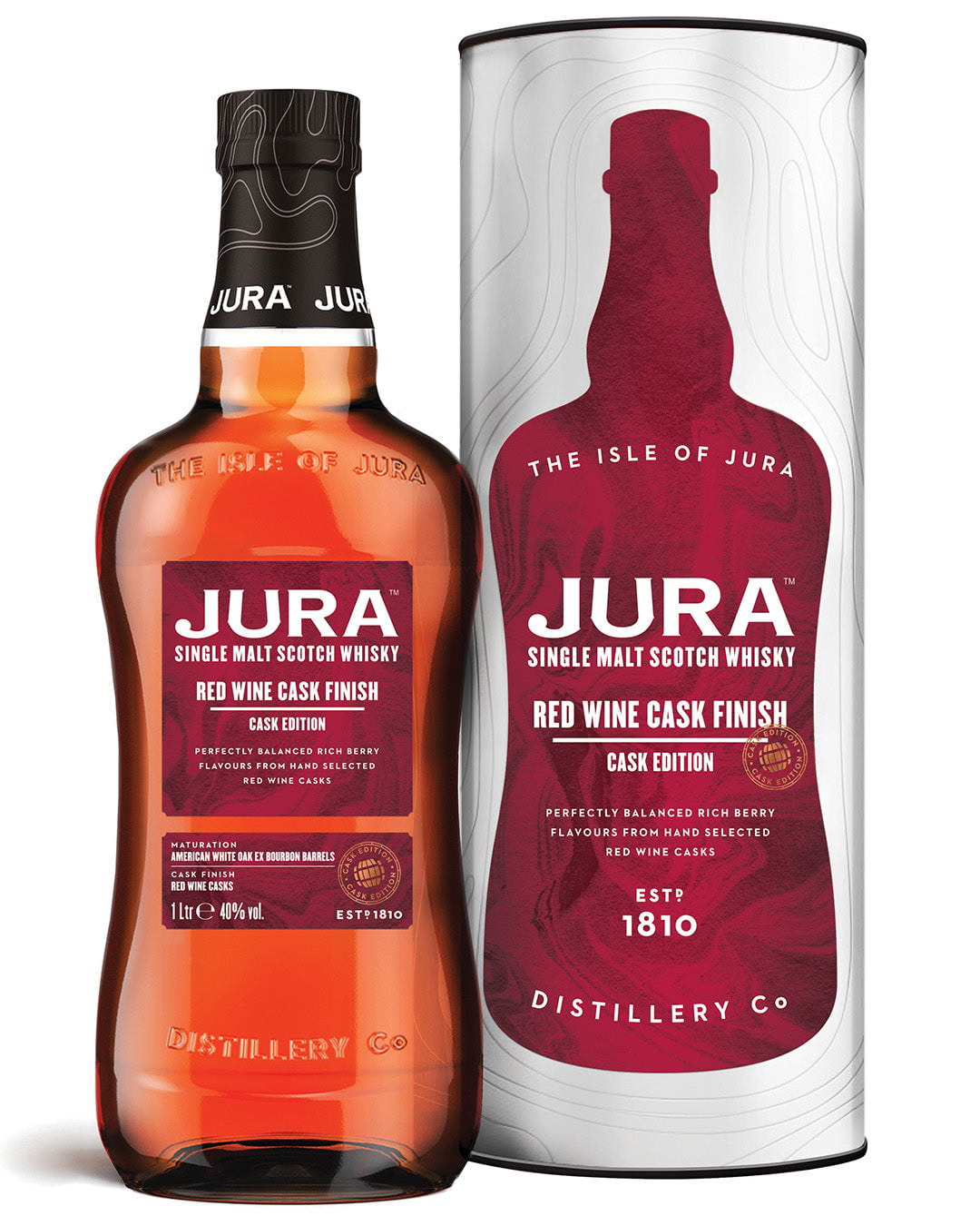 Jura Red Wine Cask Single Malt Scotch Whisky, 1 L Whisky