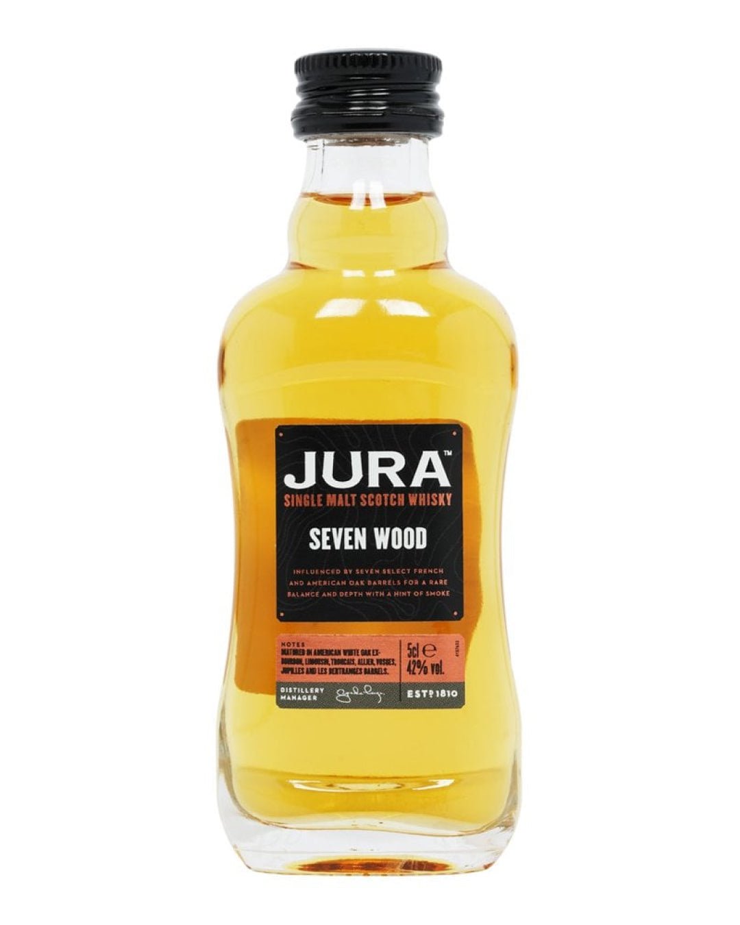 Jura Seven Wood Single Malt Scotch Whisky Miniature, 5 cl Spirit Miniatures