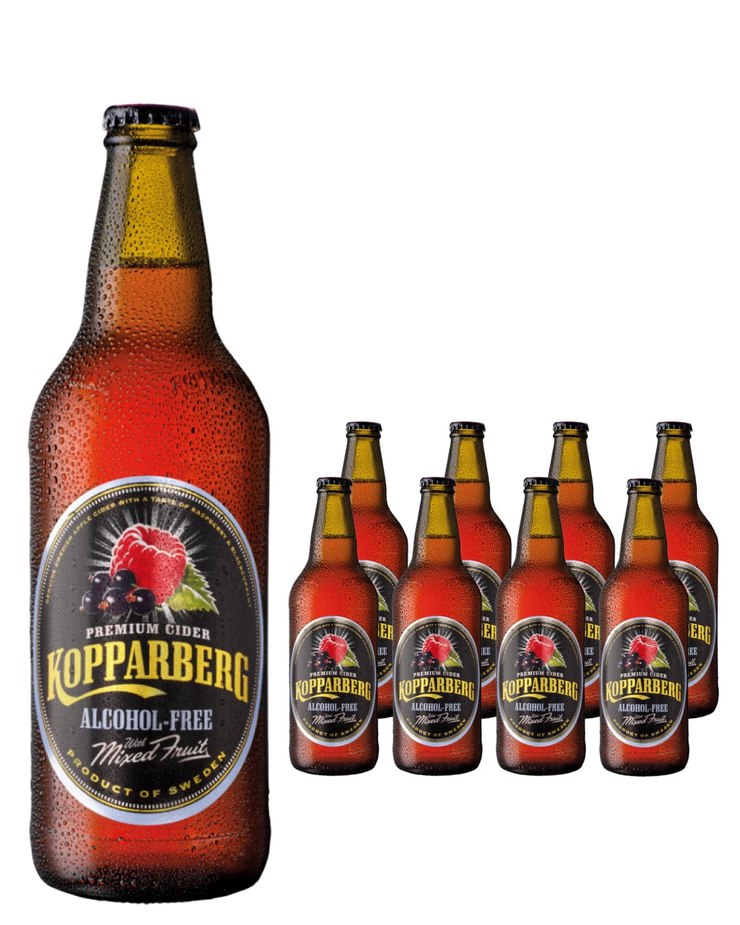 Kopparberg Mixed Fruit Alcohol Free Premium Cider Multipack, 8 x 500 ml Cider
