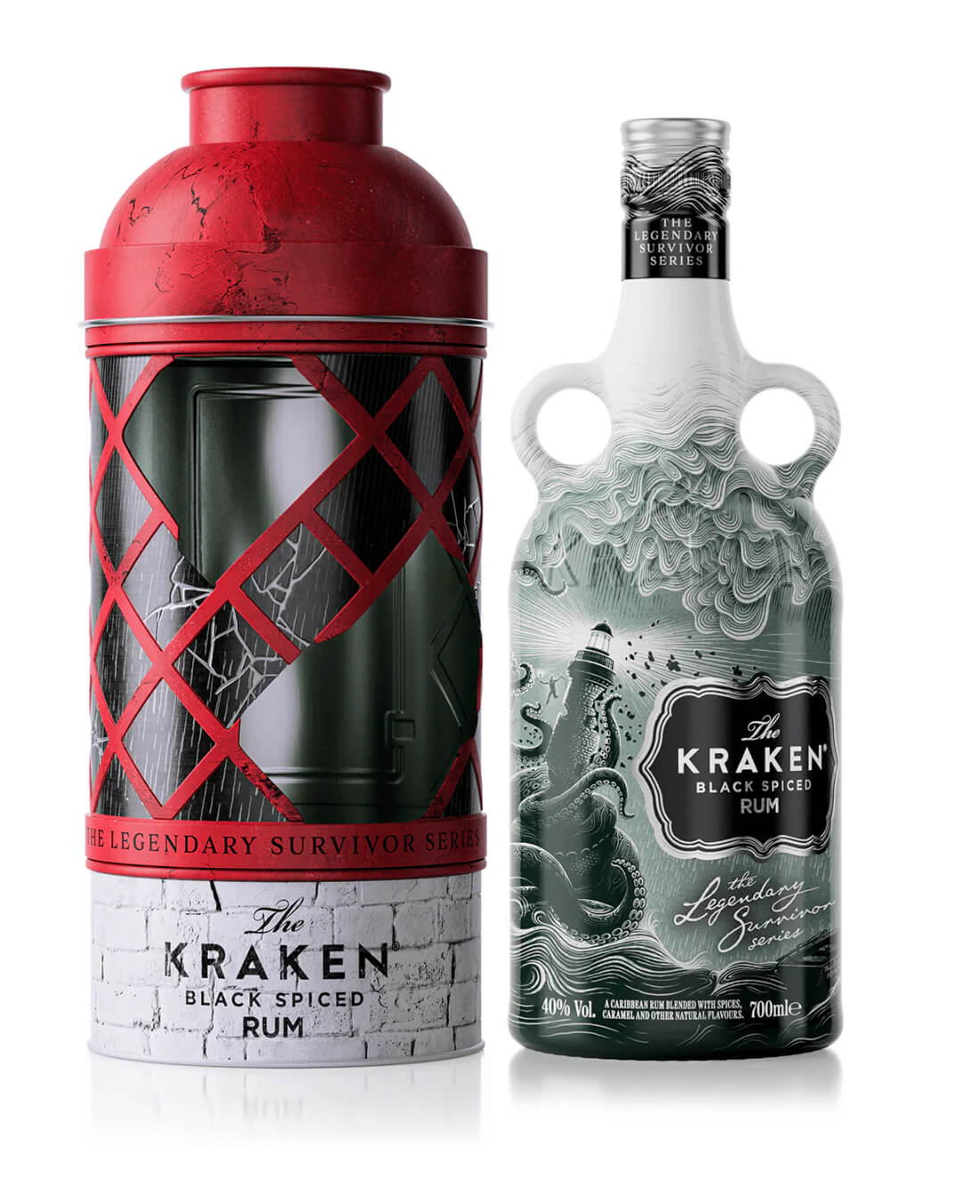 Kraken The Legendary Survivor Series Black Spiced Rum, 70 cl Rum 818844026205
