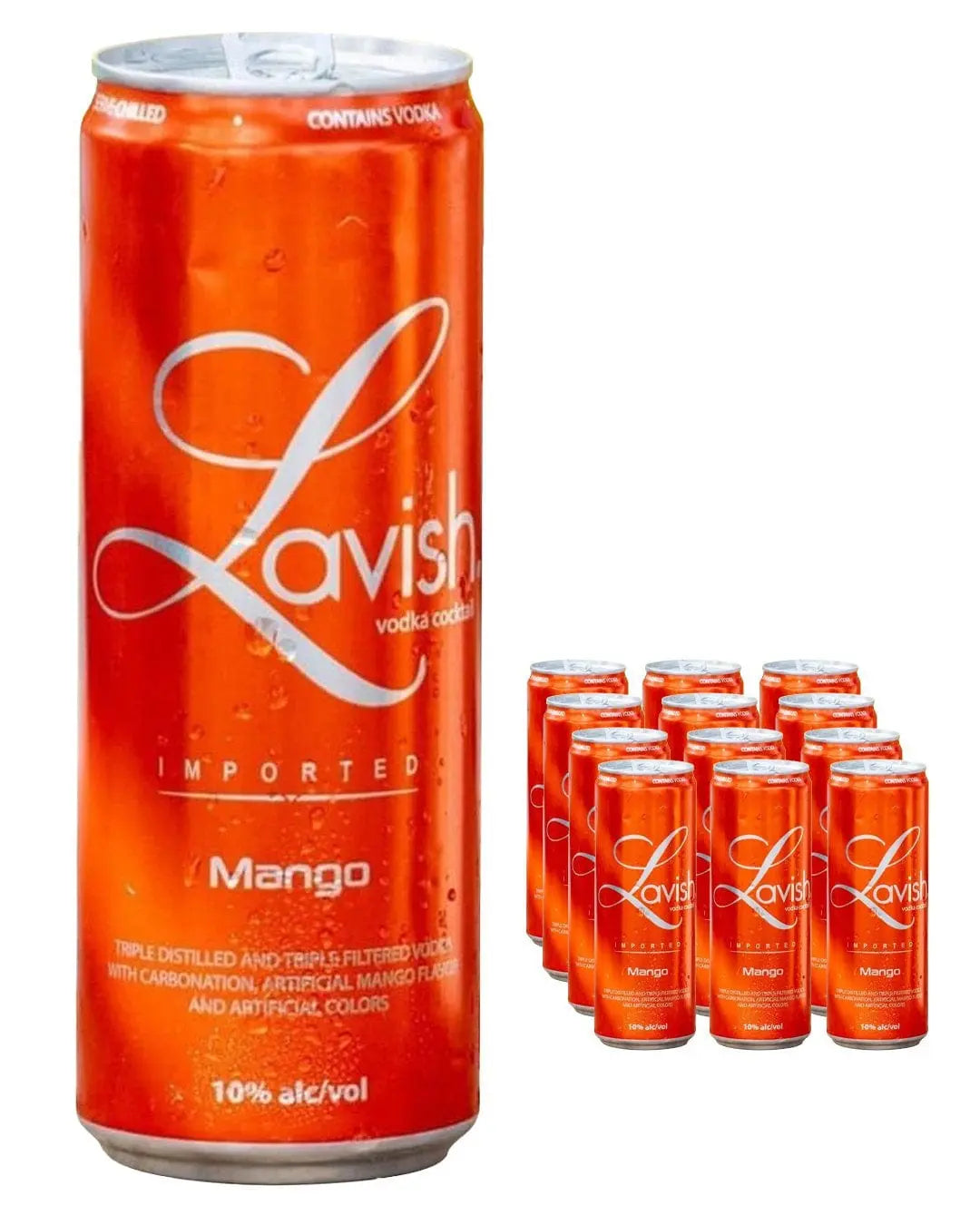 Lavish Mango Vodka Cocktail Can, 1 x 330 ml Ready Made Cocktails 8719327263525