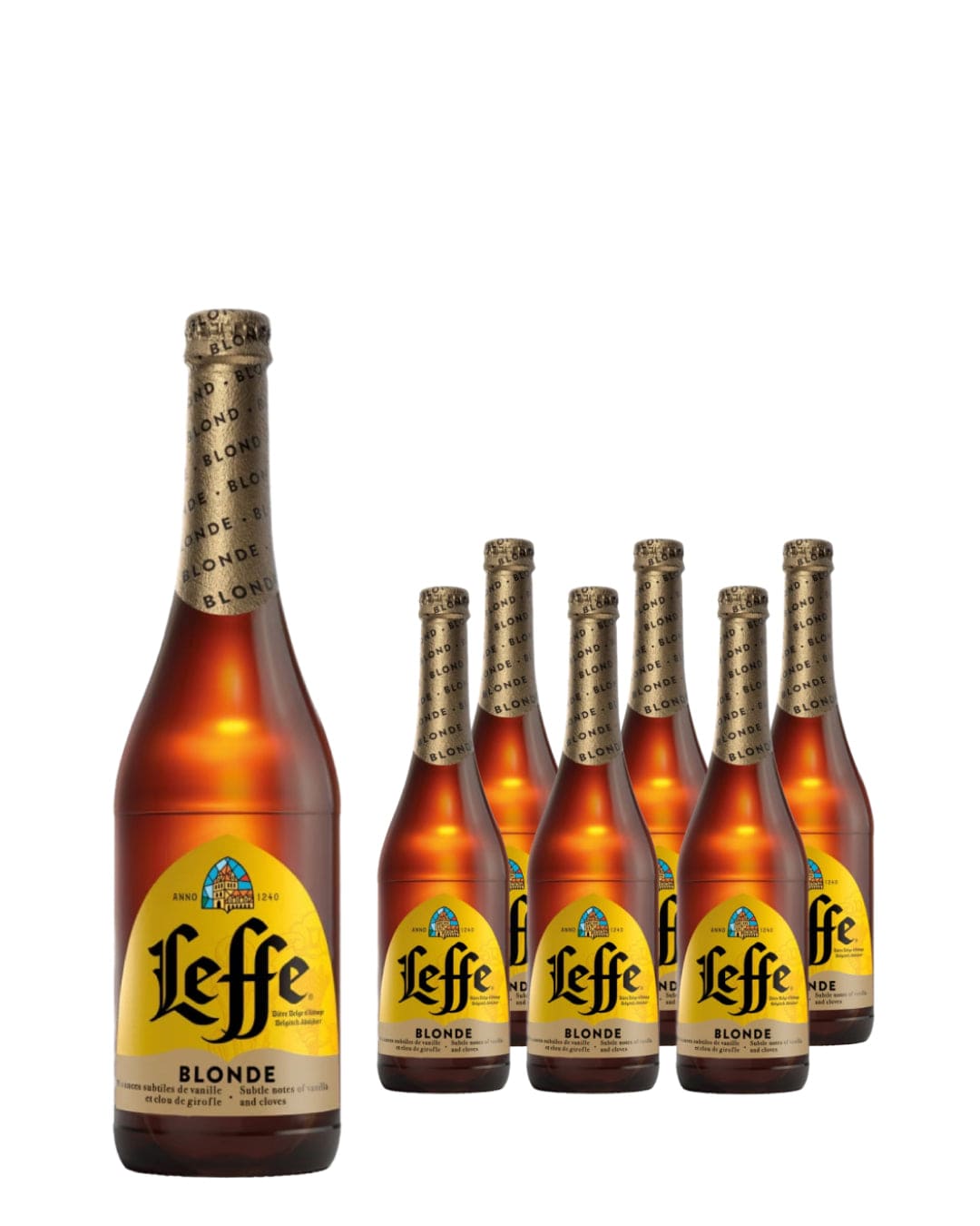 Leffe Blonde Belgian Ale Bottle Multipack, 6 x 750 ml Beer 5410228102762