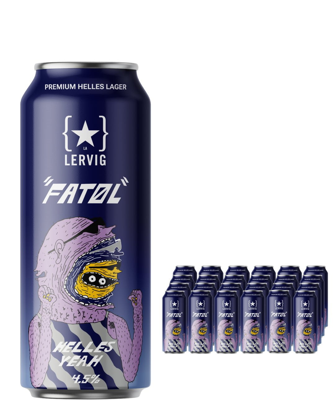Lervig Helles Yeah Beer Can Multipack, 24 x 500 ml Beer