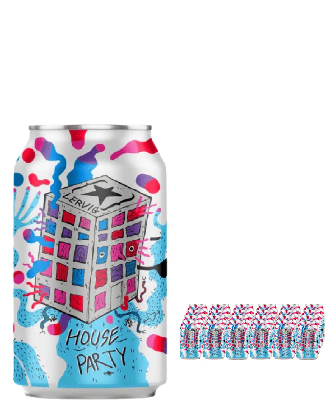 Lervig House Party Beer Can Multipack, 24 x 330 ml Beer