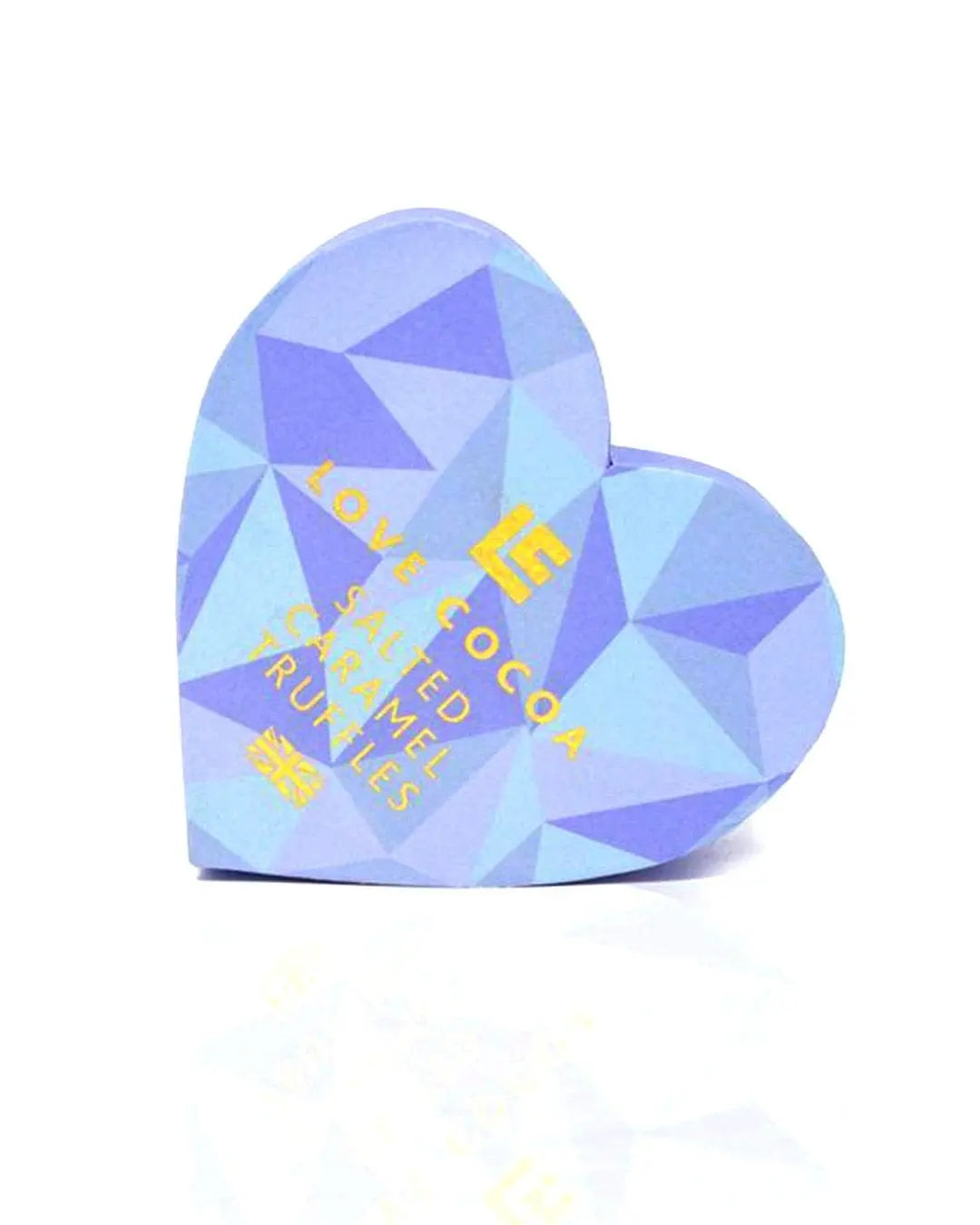 Love Cocoa Blue Heart Salted Caramel Truffle Box, 70 g Chocolate