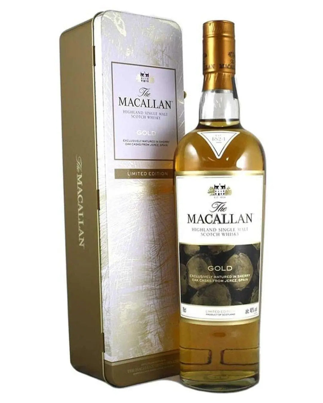 Macallan Gold Whisky Tin Pack, 70 cl Whisky 5010314100100