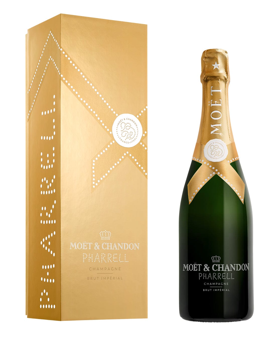 Moët & Chandon Imperial Pharrell Williams Gold Limited Edition Champagne Gift Box, 75 cl Champagne & Sparkling