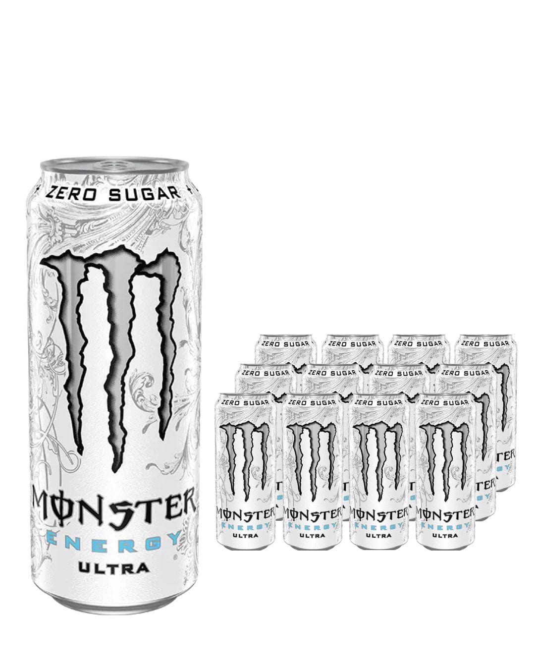Monster Ultra White Energy Drink Can Multipack, 12 x 500 ml Soft Drinks & Mixers
