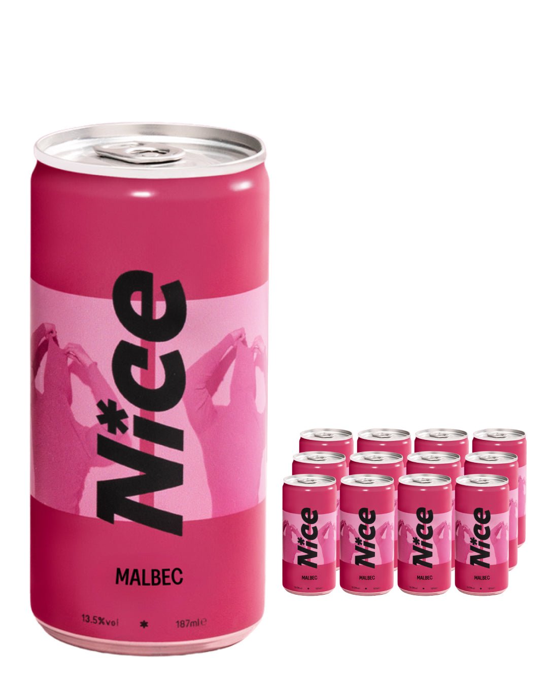 Nice Malbec Can Multipack, 12 x 187 ml Red Wine