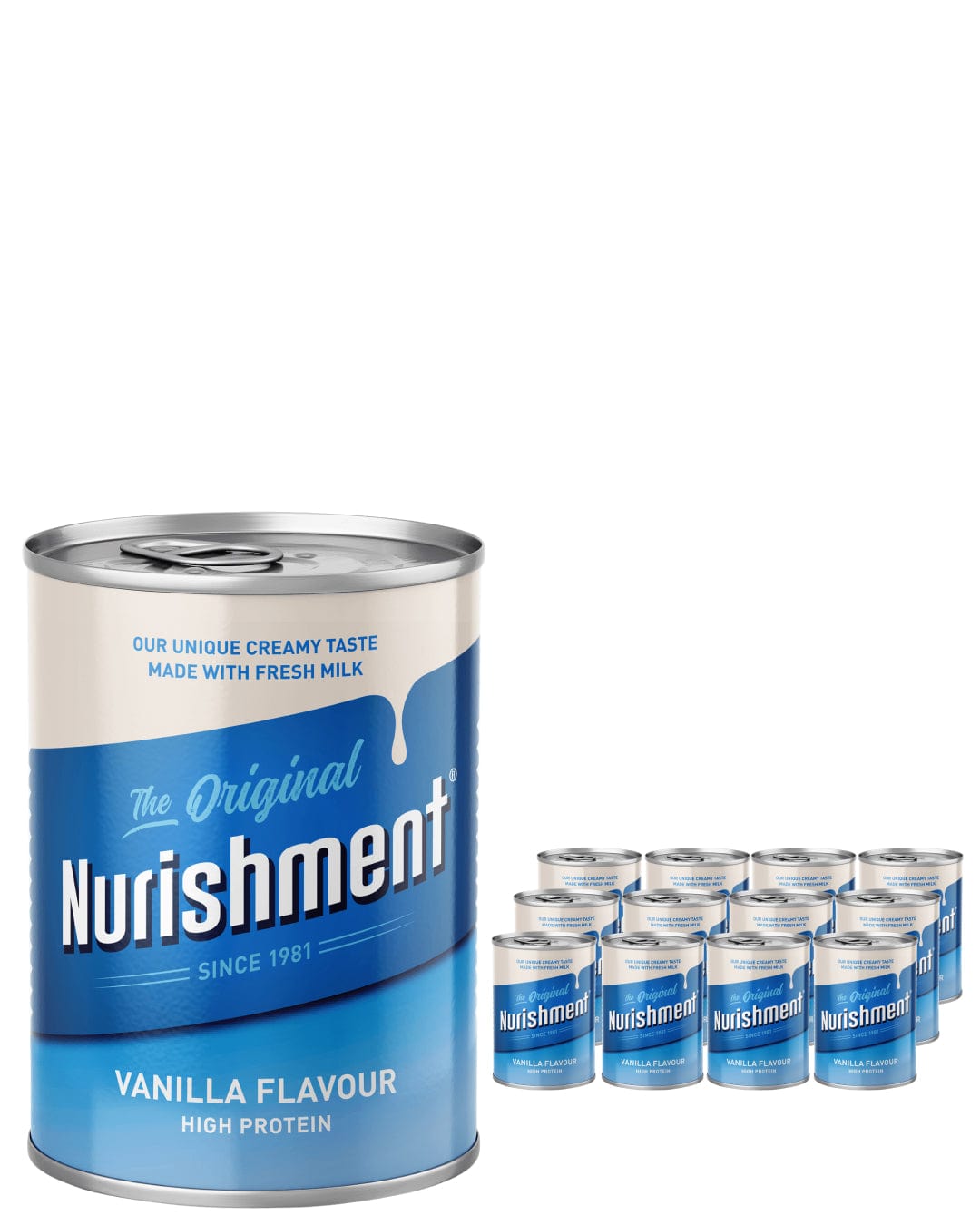 Nurishment Original Vanilla Milk Drink Multipack, 12 x 400 g Soft Drinks & Mixers