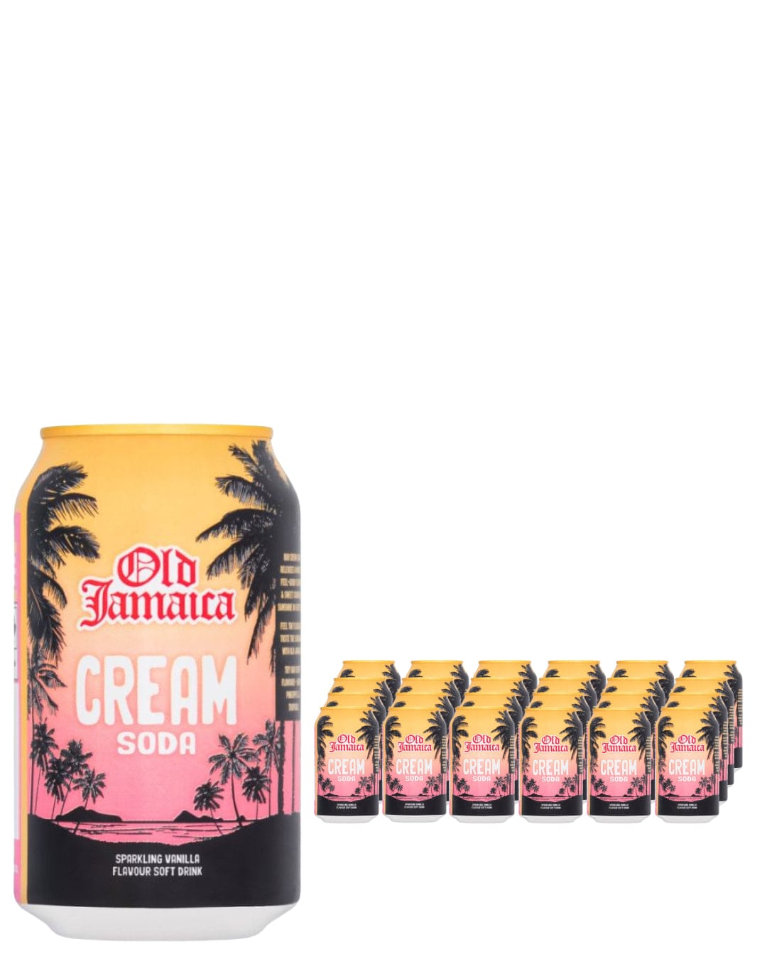 Old Jamaica Cream Soda Can Multipack, 24 x 330 ml Soft Drinks & Mixers