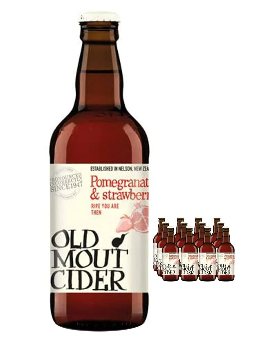 Old Mout Strawberry & Pomegreanate Cider Multipack, 12 x 500 ml Cider