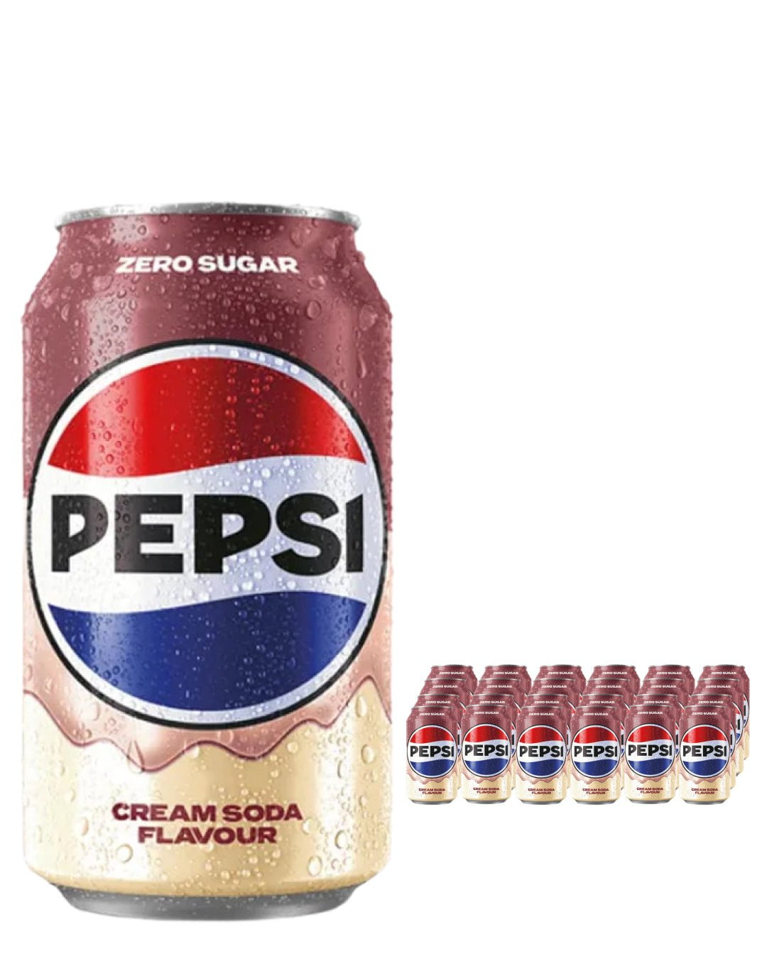 Pepsi Cream Soda Can Multipack, 24 x 330 ml Soft Drinks & Mixers