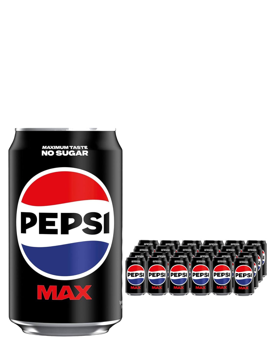 Pepsi Max Cola Can Multipack, 24 x 330 ml Soft Drinks & Mixers