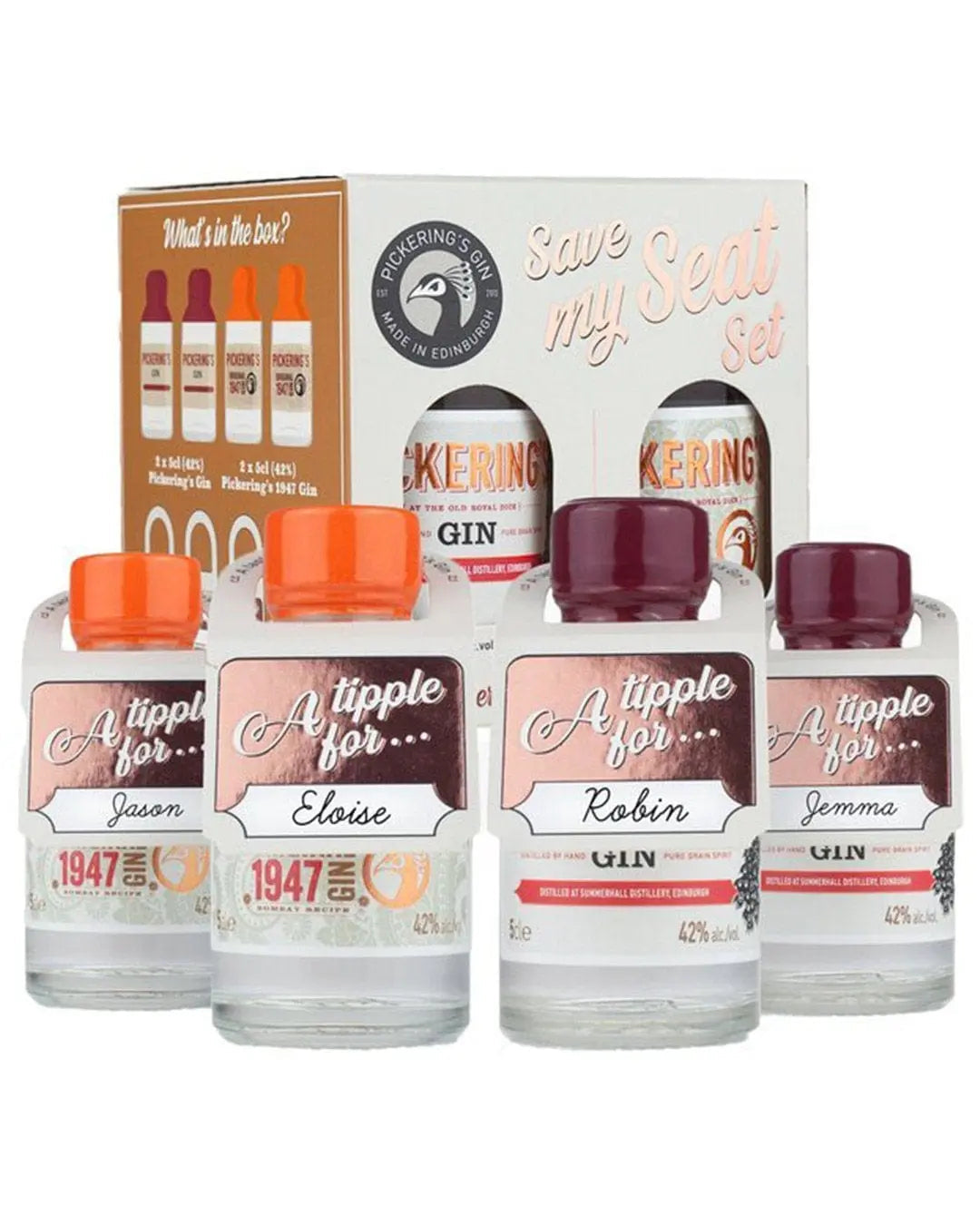 Pickering's Save My Seat, 4 x 5 cl Spirit Miniatures