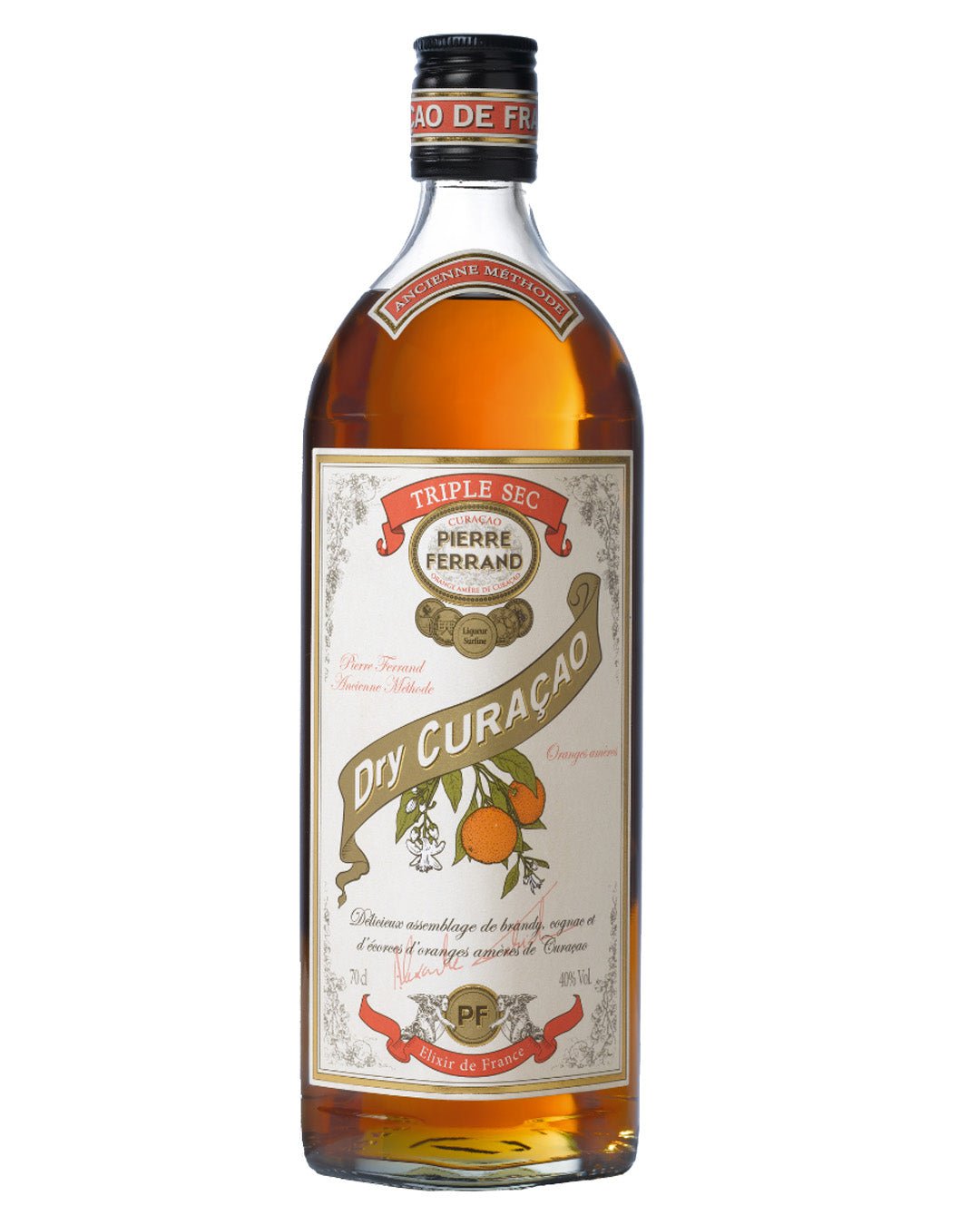 Pierre Ferrand Dry Curacao Triple Sec Liqueur, 70 cl Liqueurs & Other Spirits