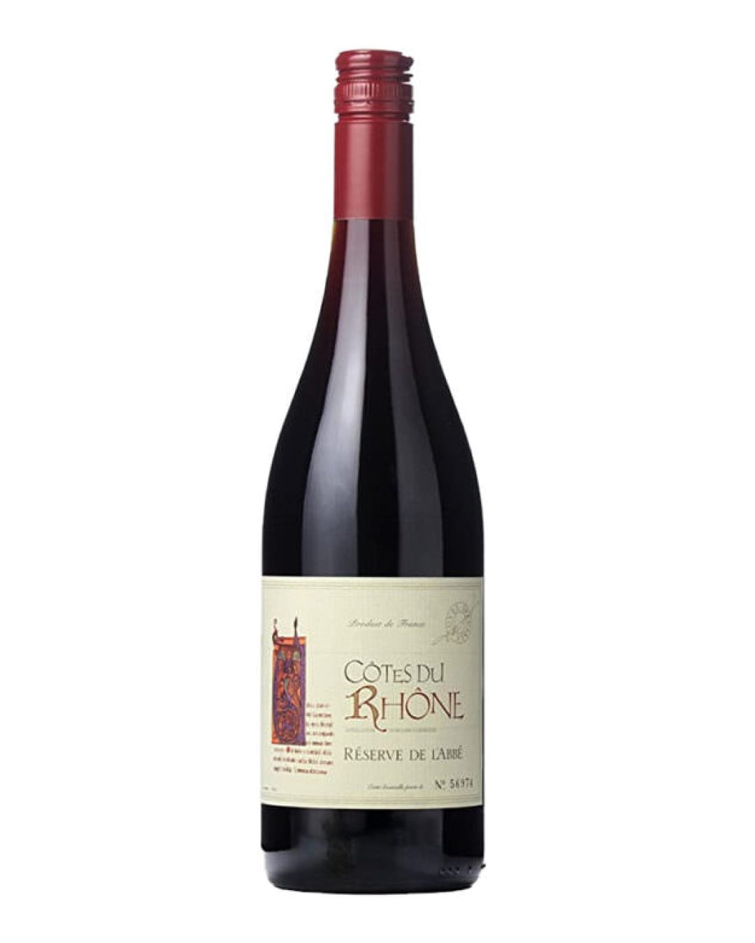 Reserve de l'Abbe Cotes du Rhone, 75 cl Red Wine
