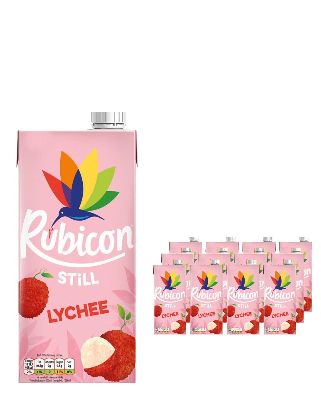 Rubicon Lychee Juice Drink Multipack, 12 x 1 L Soft Drinks & Mixers