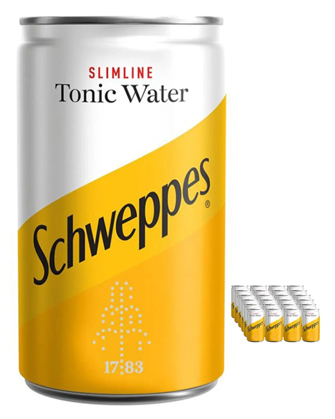 Schweppes Slimline Tonic Water can Multipack, 24 x 150 ml Tonics