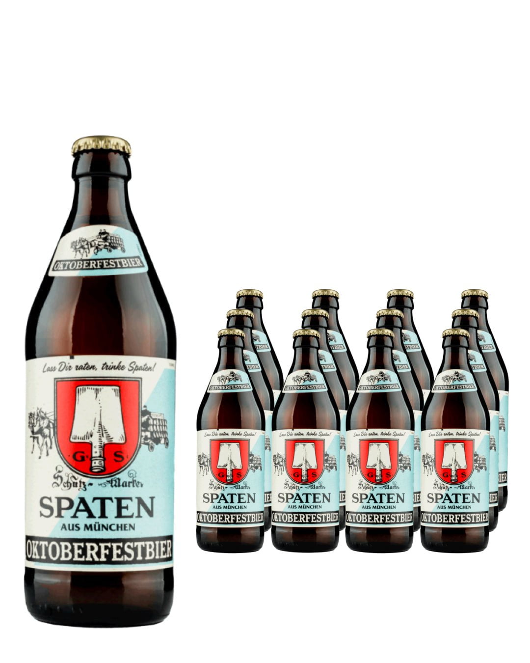 Spaten Oktoberfest Lager Beer Bottle Multipack, 12 x 500 ml Beer