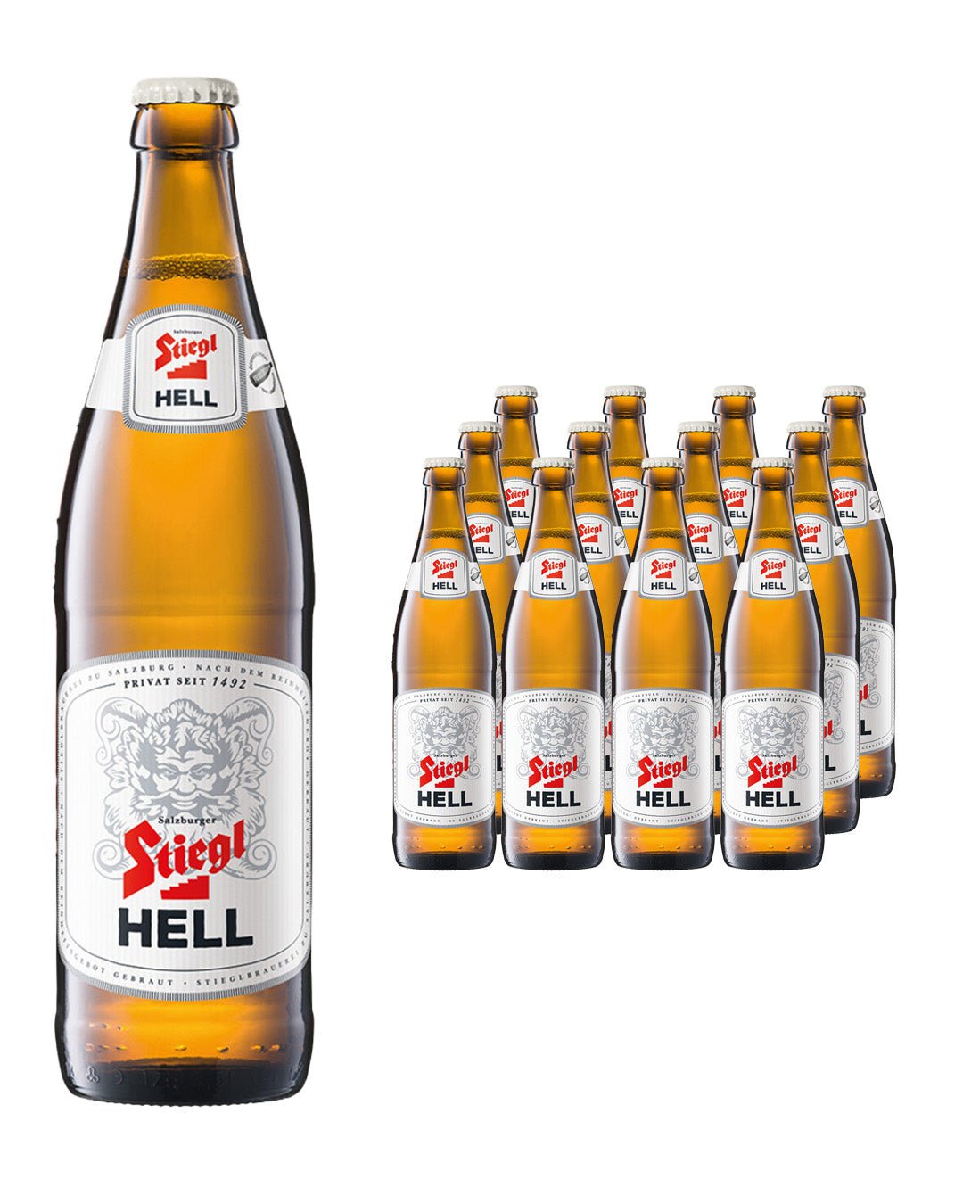 Stiegl Hell Lager Pils Bottle Multipack, 12 x 500ml Beer