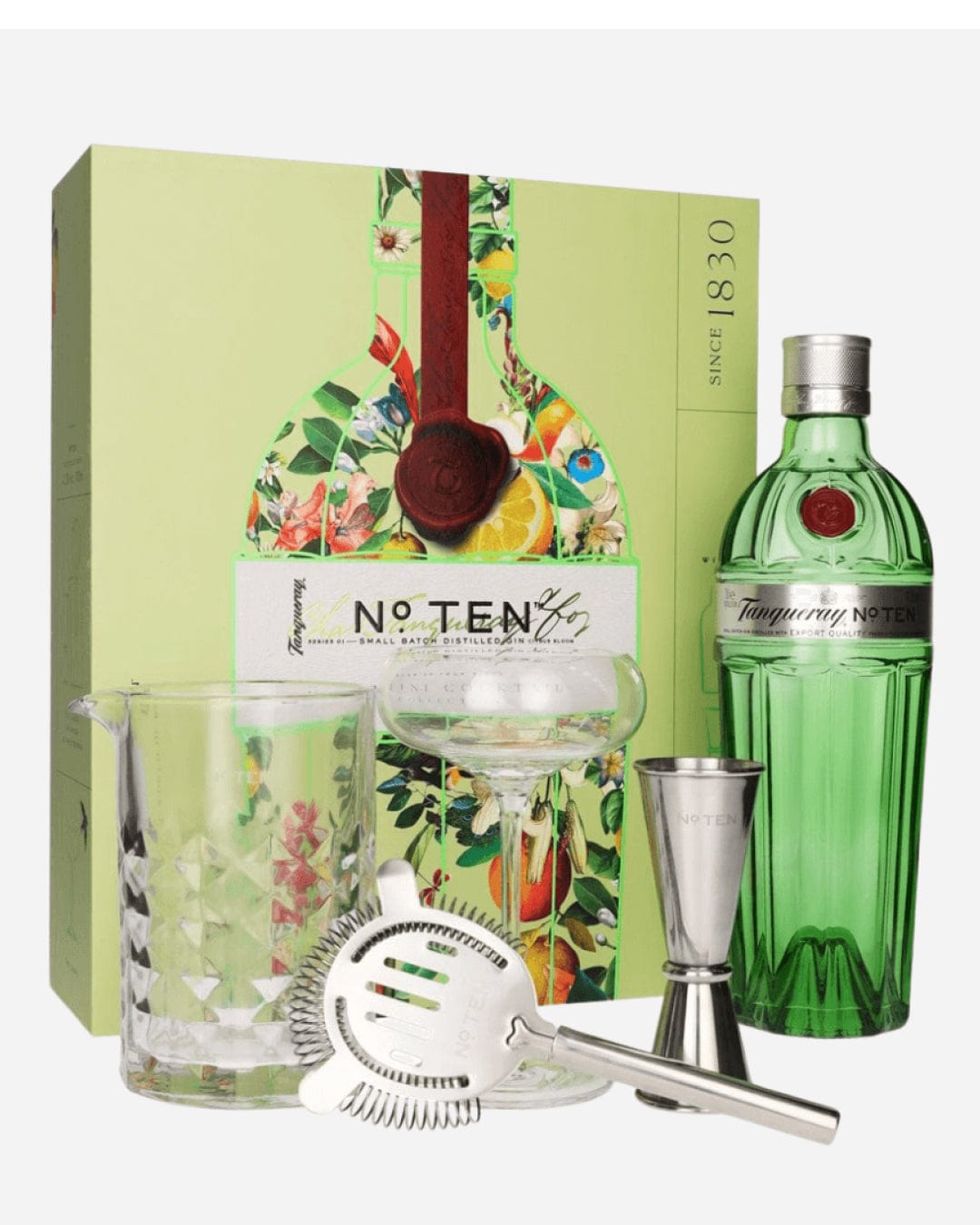 Tanqueray No. Ten Gin Martini Cocktail Collection Gift Set, 70 cl Gin