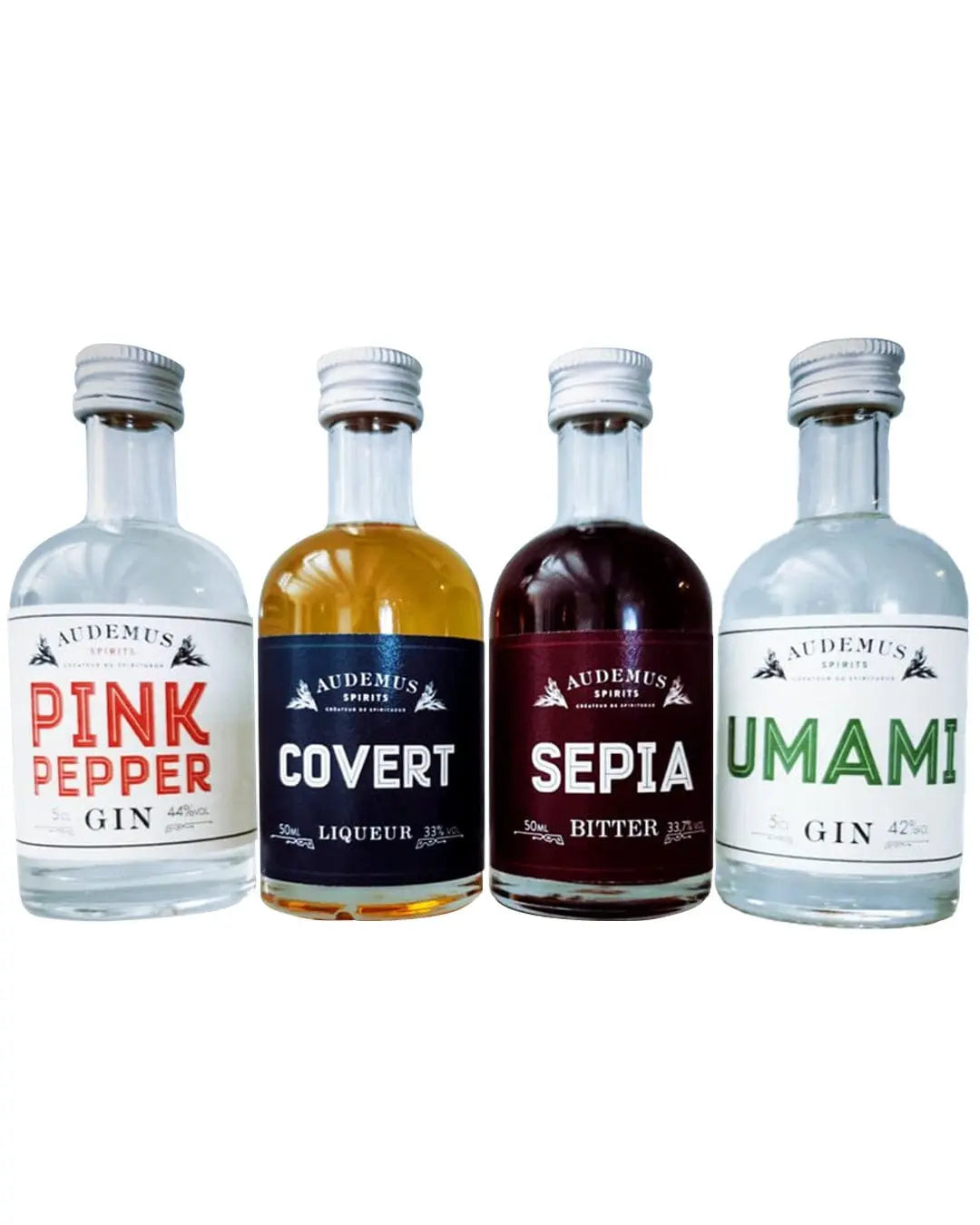 The Audemus Miniature Collection, 4 x 5 cl Spirit Miniatures