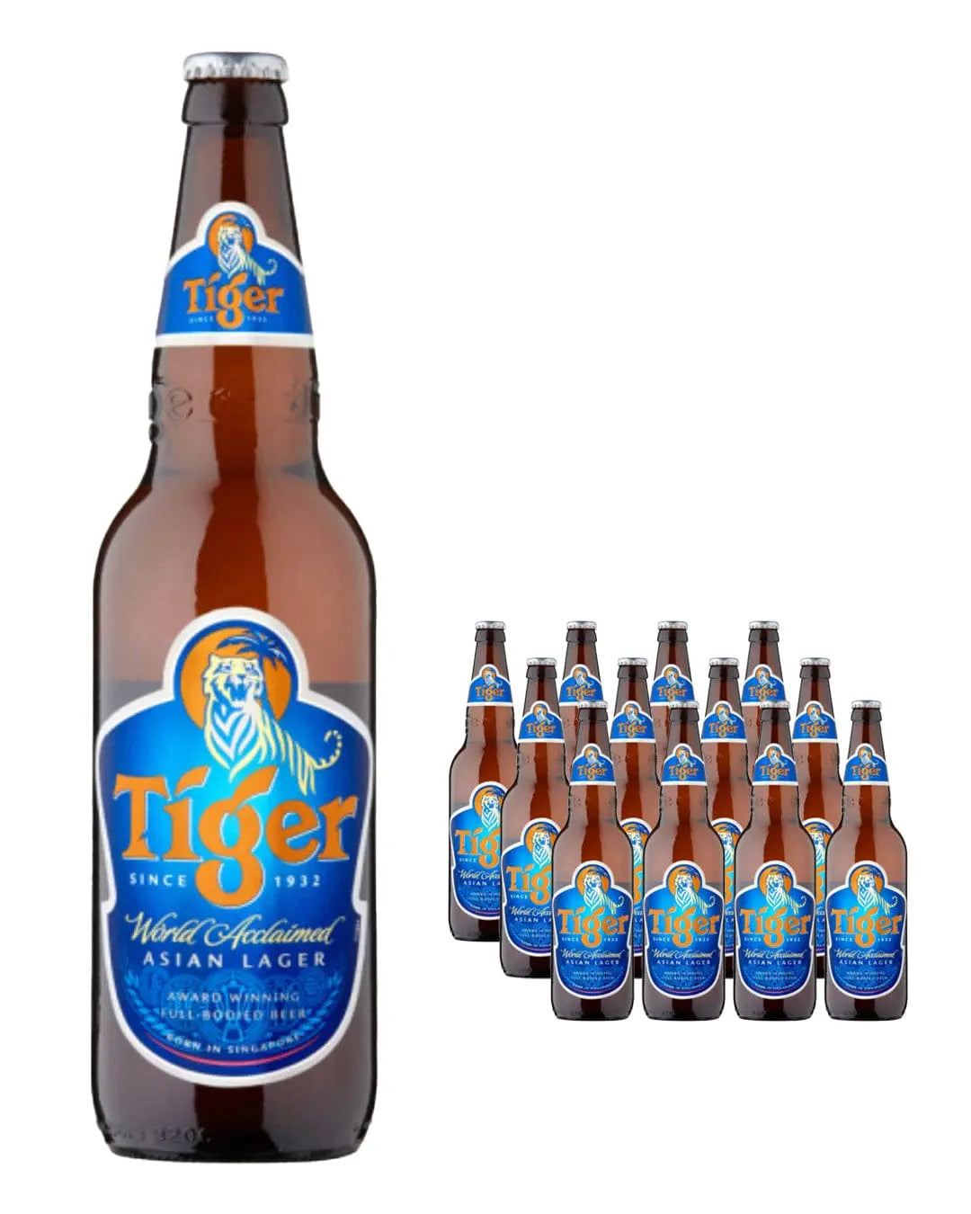 Tiger Premium Lager Beer Multipack, 12 x 640 ml Beer