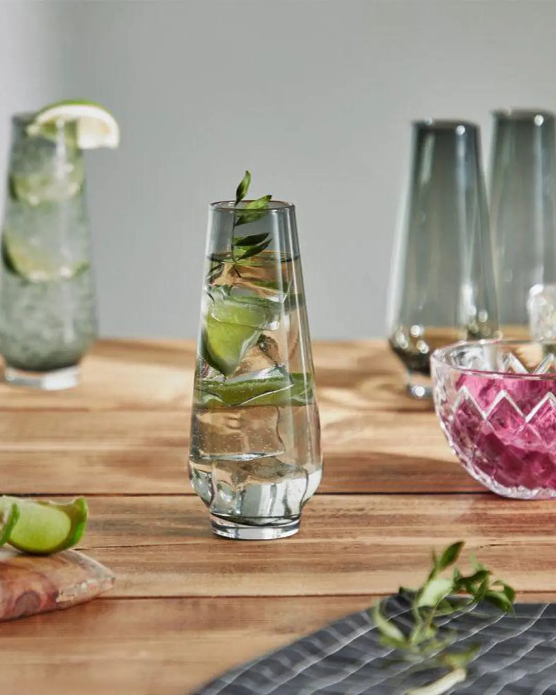 VonShef 4pc Tinted Highball Glasses Tableware