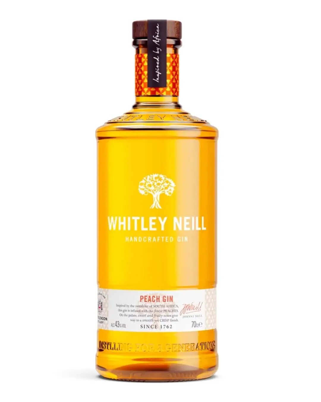 Whitley Neill Peach Gin, 70 cl Gin 5011166068419