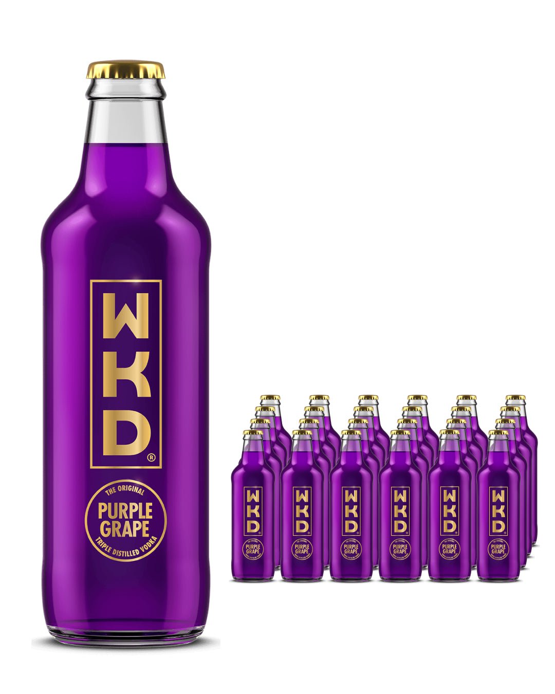 WKD Purple Grape Original Vodka Mix Multipack, 24 x 275 ml Ready Made Cocktails