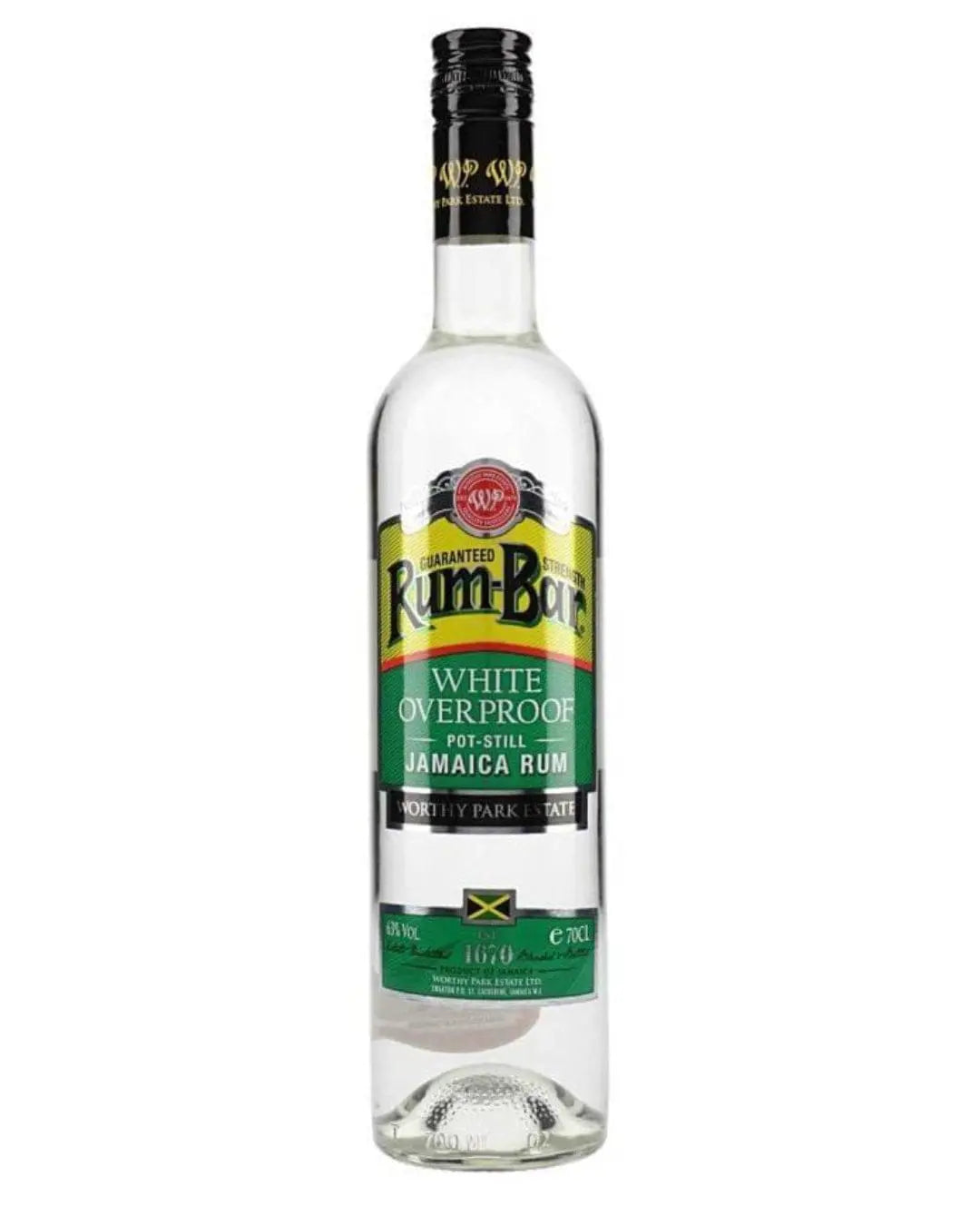Worthy Park Rum-Bar White Overproof Rum, 70 cl Rum