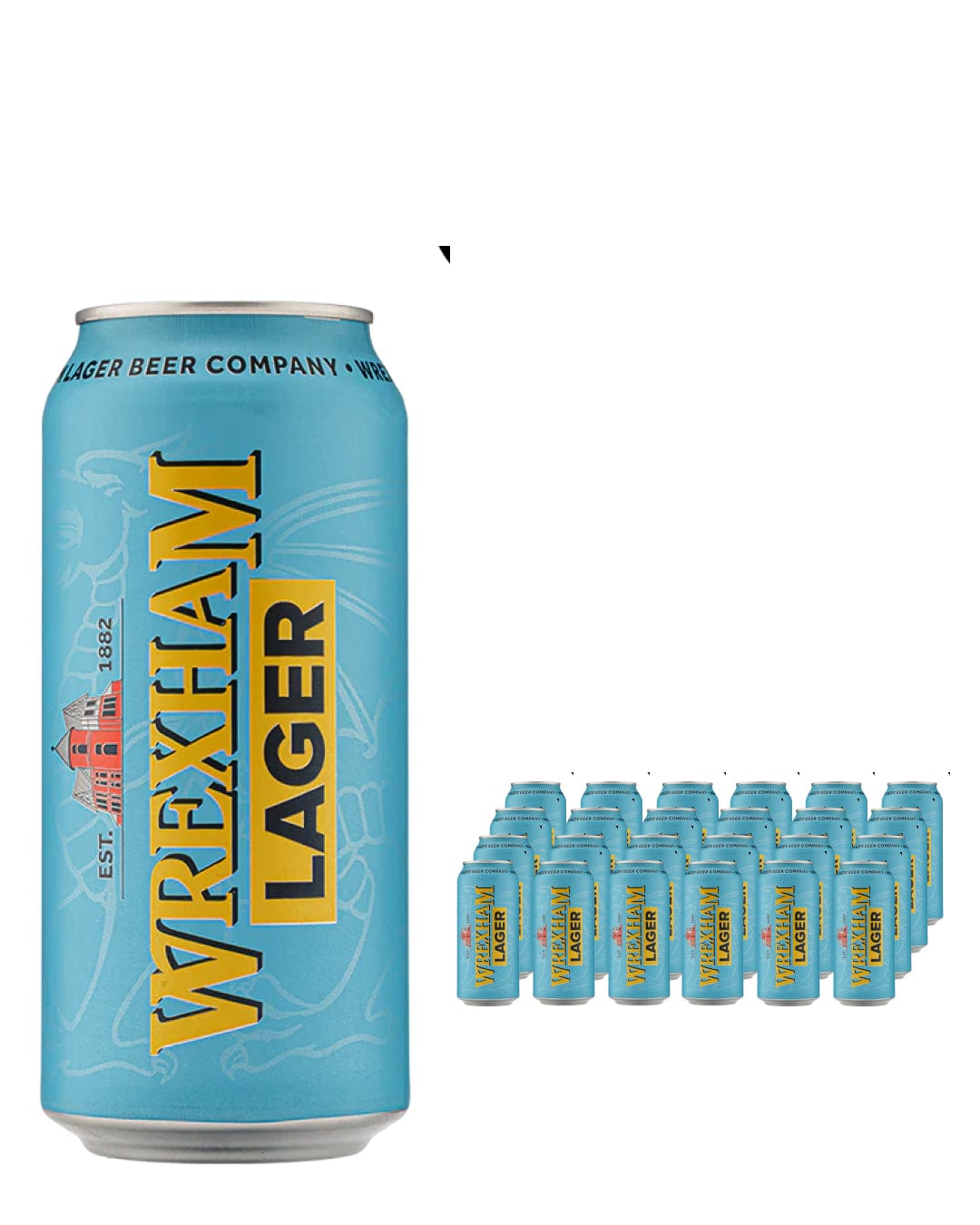 Wrexham Lager Beer Can Multipack, 24 x 440 ml Beer
