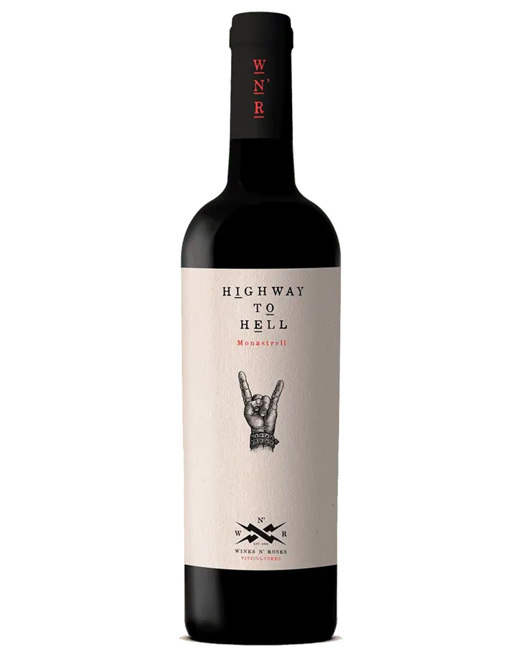 Wine N' Roses Highway To Hell Monastrell Red Wine, 75 cl