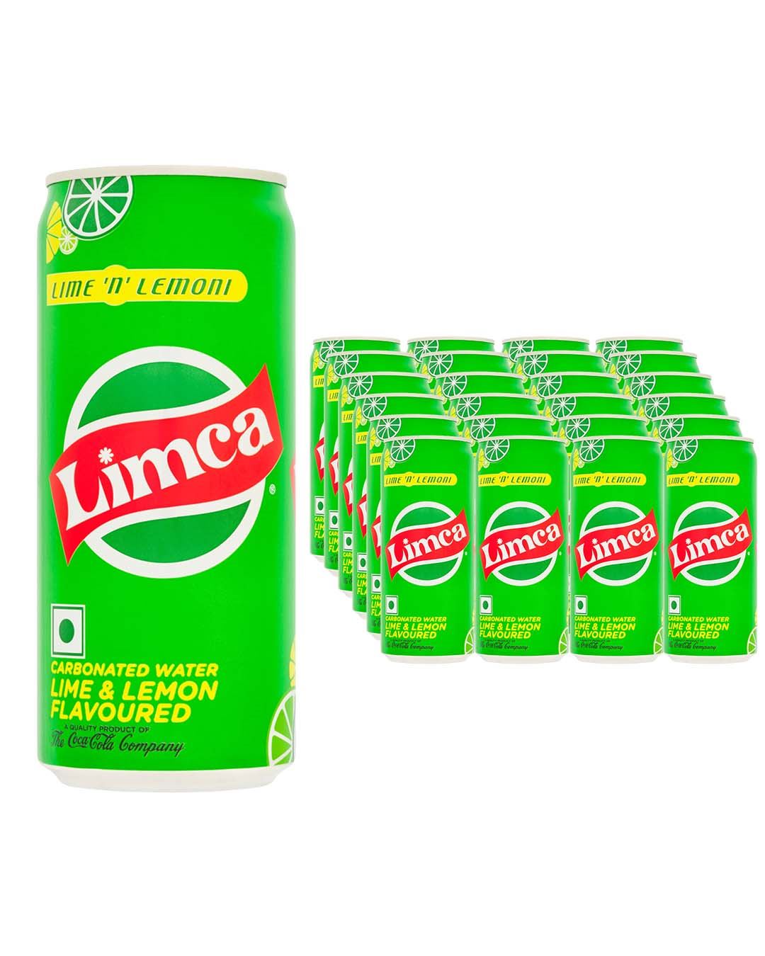 Limca Lime & Lemon Flavoured Sparkling Water Multipack, 24 x 300 ml