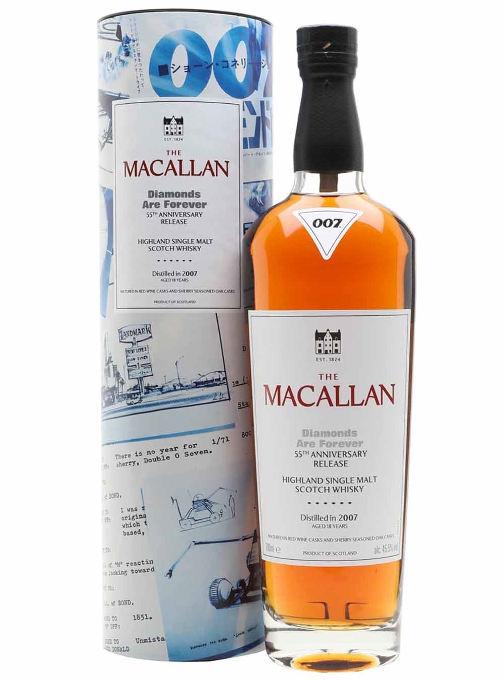 Macallan Diamonds Are Forever 55th Anniversary Release 18 Year Old Single Malt Whisky, 70 cl