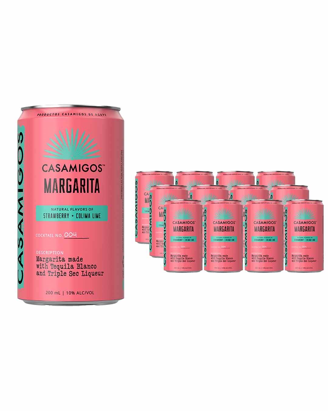Casamigos Margarita Strawberry and Colima Lime Can Multipack, 12 x 200ml