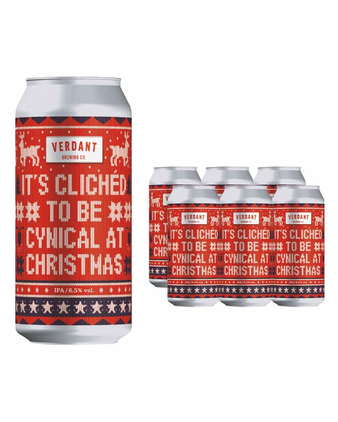 Verdant It's Cliched to be Cynical at Christmas IPA Can Multipack, 6 x 440 ml