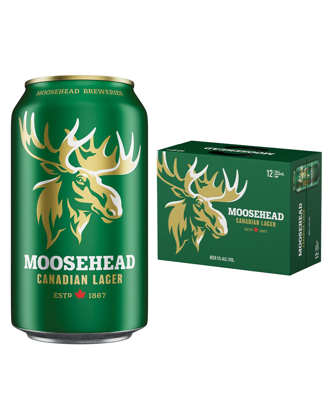 Moosehead Canadian Lager Can Multipack, 12 x 355 ml