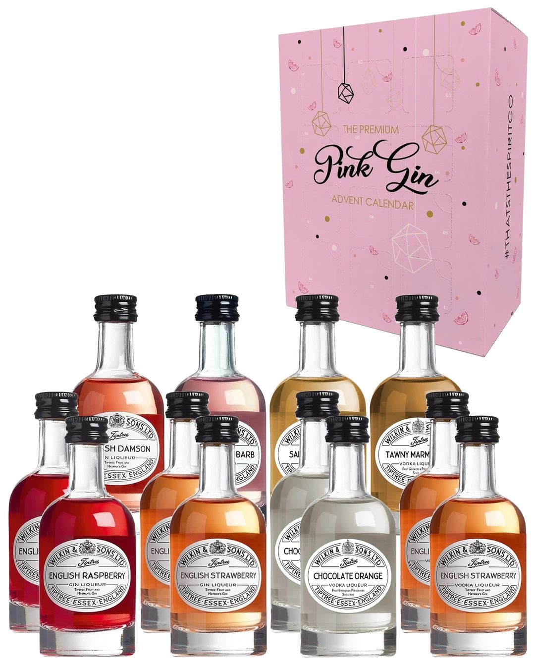 Tiptree Gin and Vodka Liqueur Advent Calendar, 12 x 5 cl