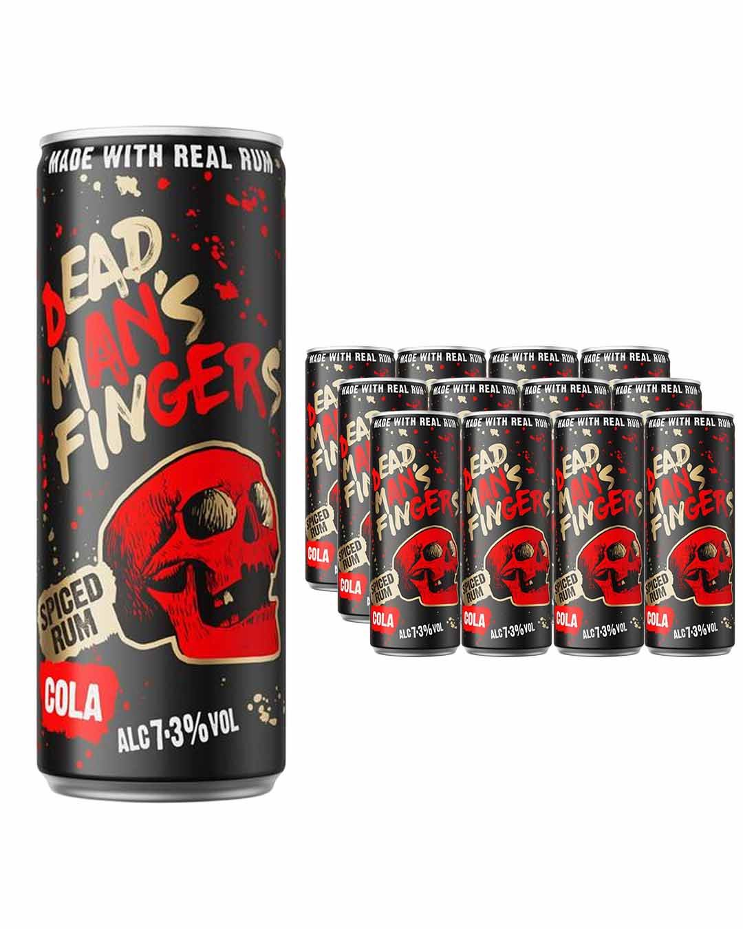 Dead Man’s Fingers Spiced Rum with Cola Multipack, 12 x 250 ml