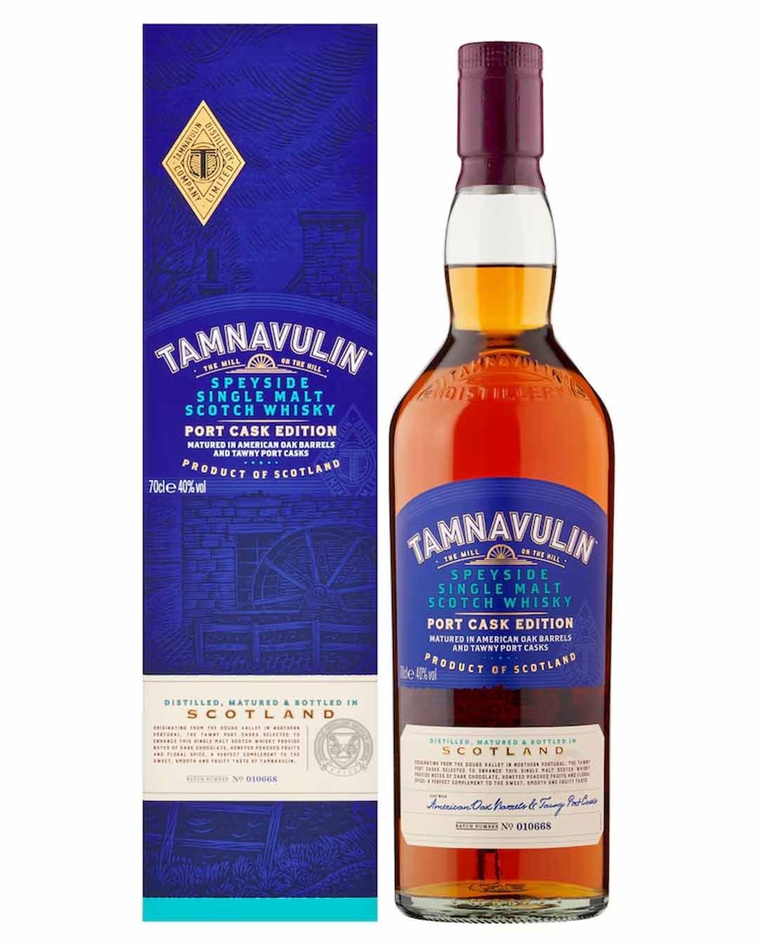 Tamnavulin Port Cask Edition Single Malt Whisky, 70 cl