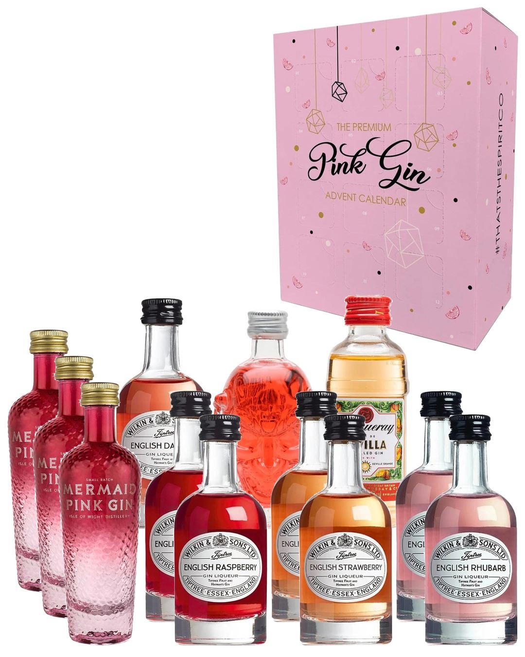 That's the Spirit Pink and Fruity Gin Advent Calendar, 12 x 5 cl