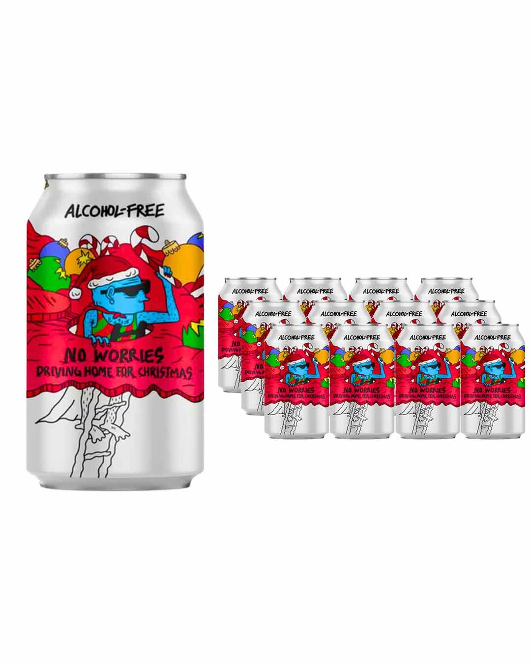 Lervig No Worries Driving Home For Christmas Low Alcohol Beer Can Multipack, 12 x 330 ml