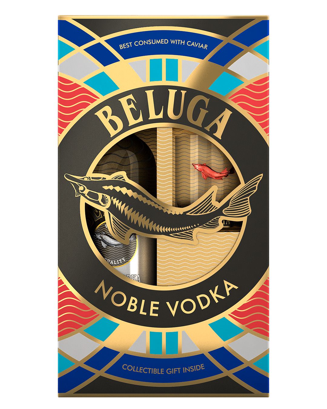 Beluga Noble Vodka Glass Giftset, 70 cl