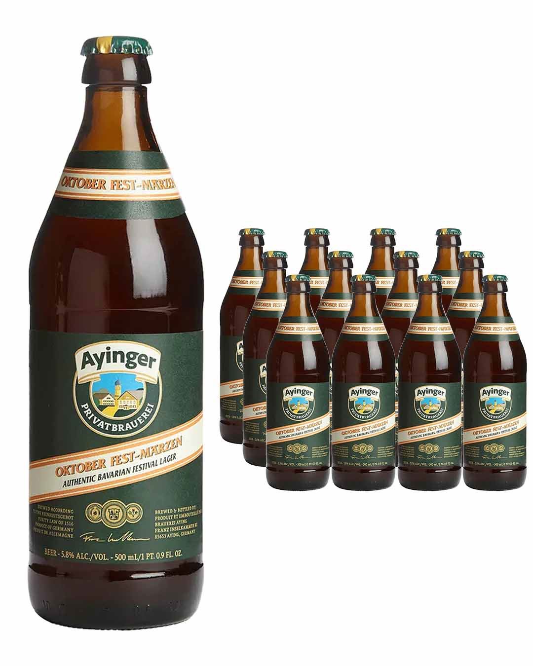 Ayinger Oktober Fest-Märzen Beer Bottle Multipack, 12 x 500 ml