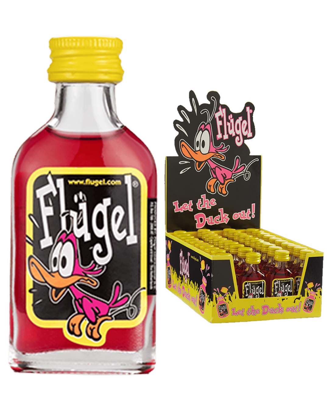 Flugel Vodka Energy Drink - Glass Multipack, 40 x 2 cl